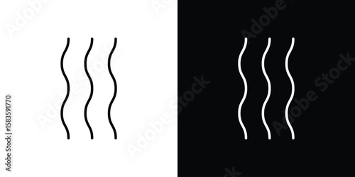 Hot icon editable concept. editable vector stroke symbols