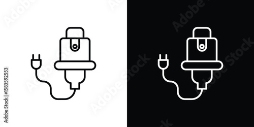 Garbage disposal icon editable concept. editable vector stroke symbols