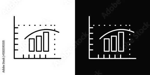 Diminishing returns icon editable concept. editable vector stroke symbols