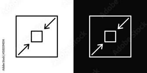 Compact size icon editable concept. editable vector stroke symbols
