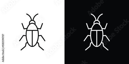 Cockroach icon editable concept. editable vector stroke symbols