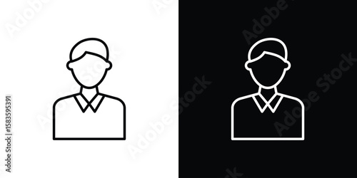 Cashier icon editable concept. editable vector stroke symbols