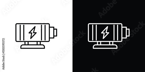 Car alternator icon editable concept. editable vector stroke symbols