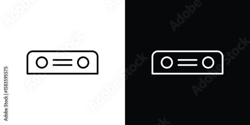 Car bumper icon editable concept. editable vector stroke symbols