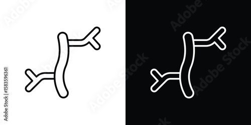 Blood vessel icon editable concept. editable vector stroke symbols