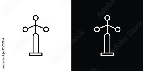 Anemometer icon editable concept. editable vector stroke symbols