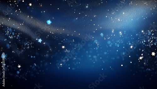 navy blue background with glittering stardust specks silver black blue