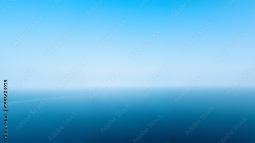 Obraz premium A serene view of clear blue skies and ocean