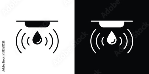 Water sensor icon. Simple high quality pictogram. Modern solid style