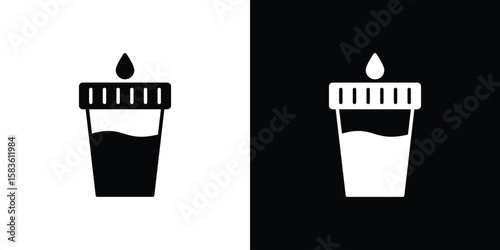 Urine test icon. Simple high quality pictogram. Modern solid style