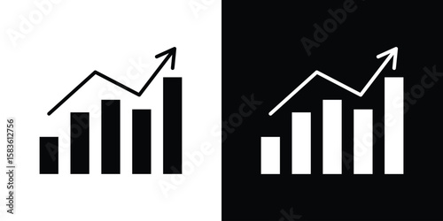 Stagflation icon. Simple high quality pictogram. Modern solid style