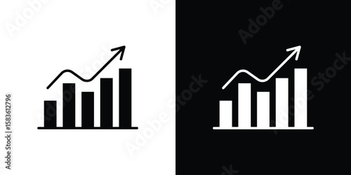 Stagflation icon. Simple high quality pictogram. Modern solid style
