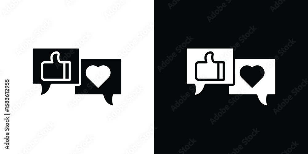 Obraz premium Social media icon. Simple high quality pictogram. Modern solid style