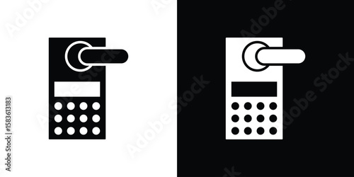 Smart lock icon. Simple high quality pictogram. Modern solid style