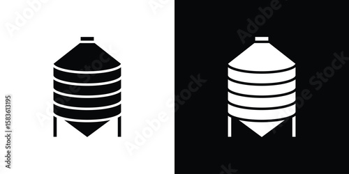 Silo icon. Simple high quality pictogram. Modern solid style