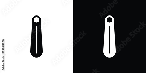 Shoehorn icon. Simple high quality pictogram. Modern solid style