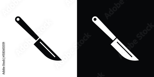 Scalpel icon. Simple high quality pictogram. Modern solid style