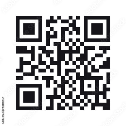 QR Code Icon Transparent PNG and Editable Vector Format for Digital Use