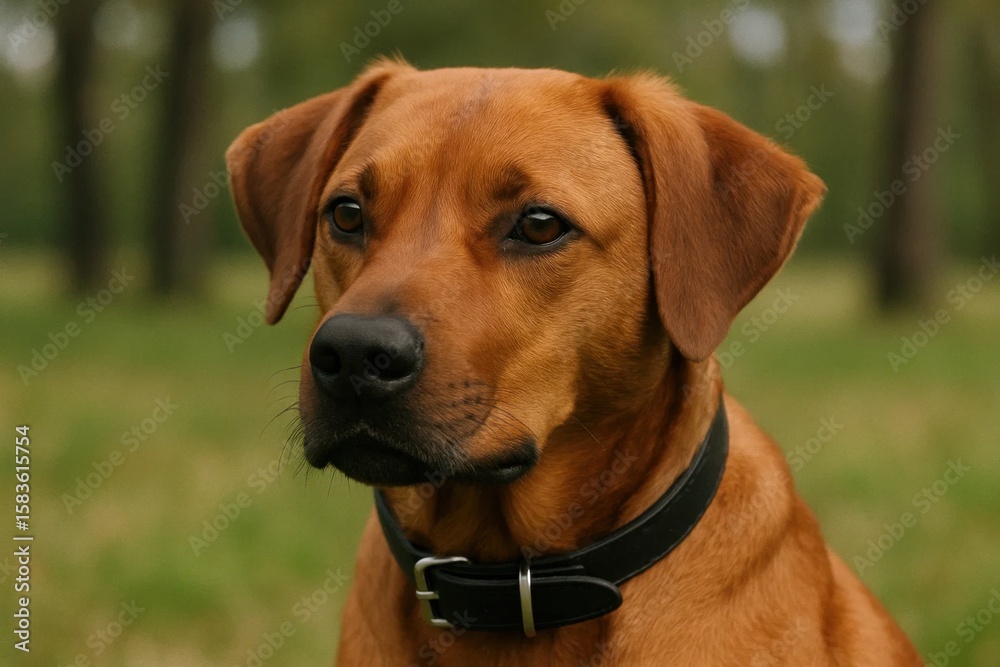 A Red Labrador Retriever's Gaze A Red Labrador Retriever's Gaze