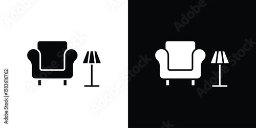 Lounge icon. Simple high quality pictogram. Modern solid style