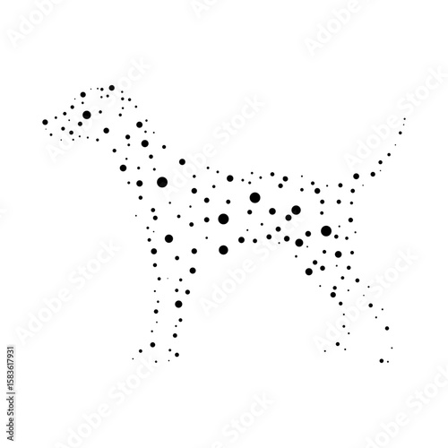 dalmatian logo Vector illustration