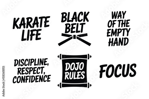 Karate Life Black Belt Way Of The Empty Hand Discipline Respect Confidence Dojo Rules Focus