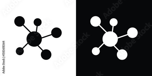 Hub icon. Simple high quality pictogram. Modern solid style