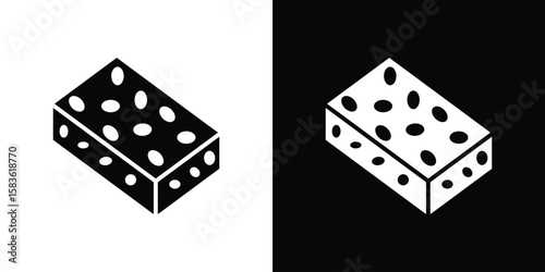 Halva icon. Simple high quality pictogram. Modern solid style