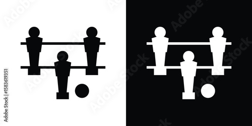 Foosball icon. Simple high quality pictogram. Modern solid style