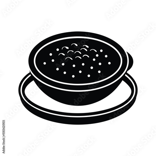 traditional steel plate serving chole bhature