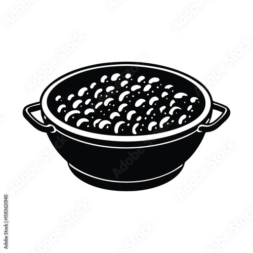 spicy chickpeas thick gravy close up dish