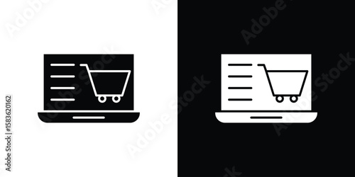 E commerce platform icon. Simple high quality pictogram. Modern solid style