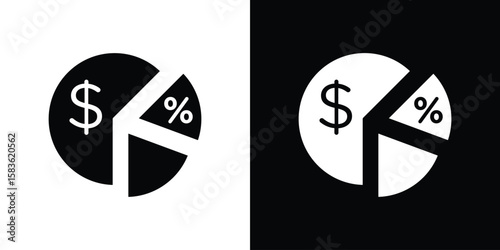 Dividend yield icon. Simple high quality pictogram. Modern solid style