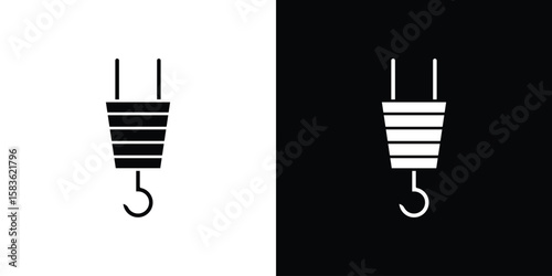 Crane icon. Simple high quality pictogram. Modern solid style
