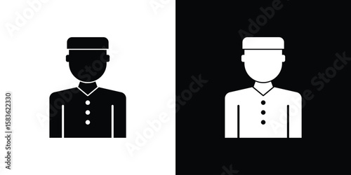 Concierge icon. Simple high quality pictogram. Modern solid style