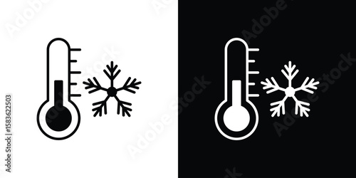 Cold icon. Simple high quality pictogram. Modern solid style