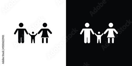 Child custody icon. Simple high quality pictogram. Modern solid style