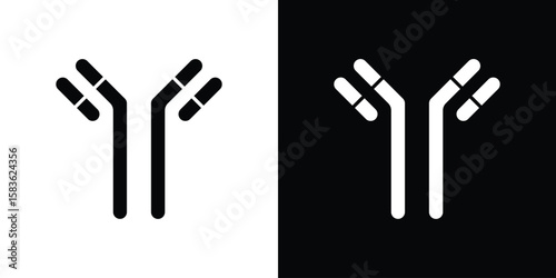 Antibody icon. Simple high quality pictogram. Modern solid style