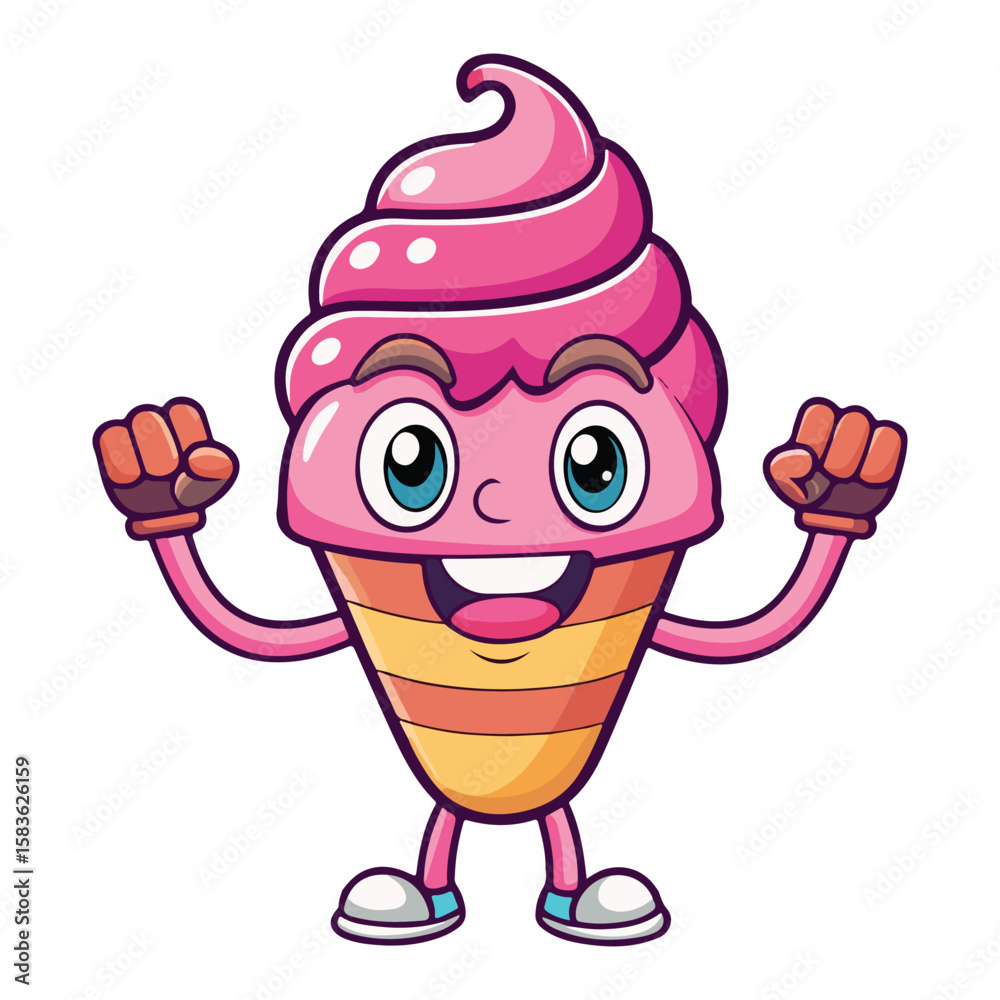 ice cream cartoon vector illustration ice cream cartoon vector illustration