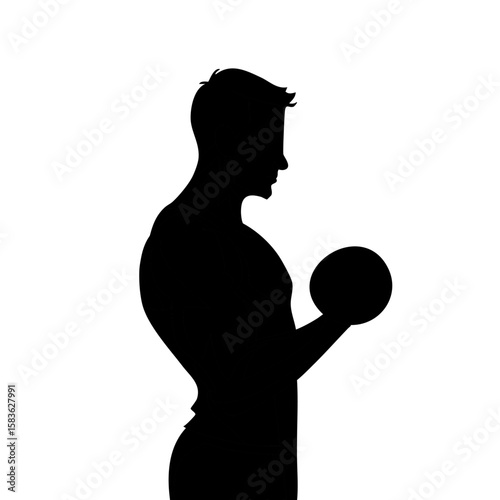 Collection of gym silhouette icon vectors featuring workout poses, fitness equipment, weightlifting, and exercise symbols in flat minimal style for health and sports designs

