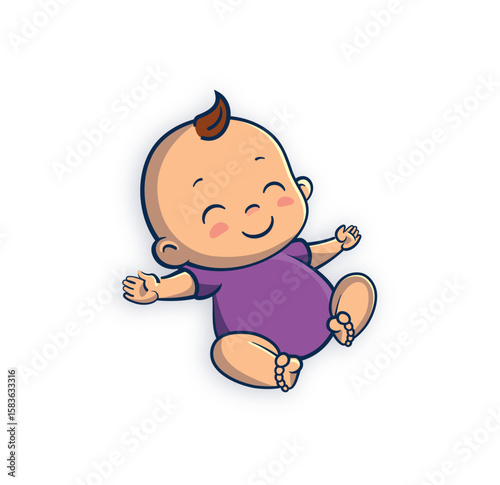 Baby girl transparent