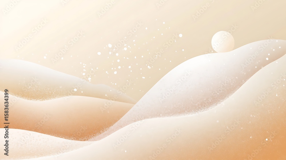Fototapeta premium Pastel winter landscape