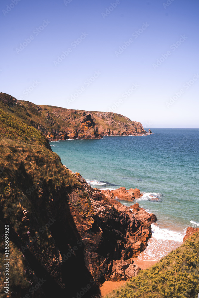Fototapeta premium rocky coast of the sea