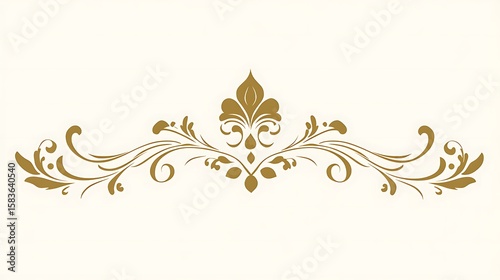 Ornate gold floral divider