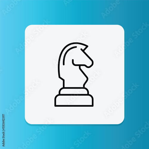 Chess piece icon symbolizing strategy and intelligence in gameplay.