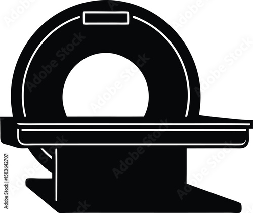 Medical scanner equipment technology healthcare diagnostic silhouette