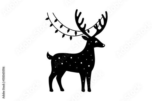 deer silhouette vector