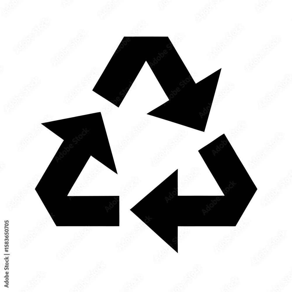 Recycling Arrows Logo Icon Vector Illustration Recycling Arrows Logo Icon Vector Illustration