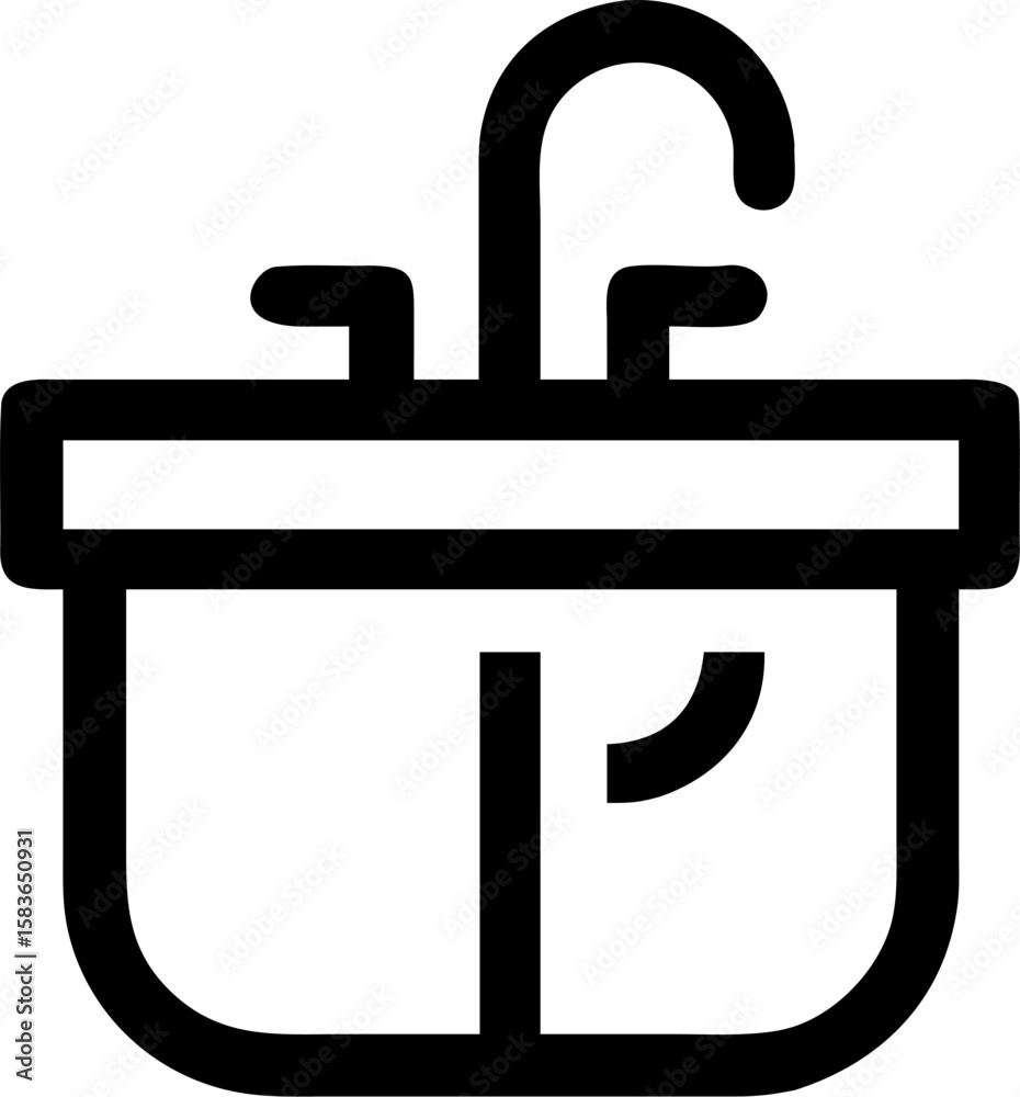 washbasin pictogram vector icon on white or transparent background. plumbing tools. Editable and Printable sticker. washbasin pictogram vector icon on white or transparent background. plumbing tools. Editable and Printable sticker.