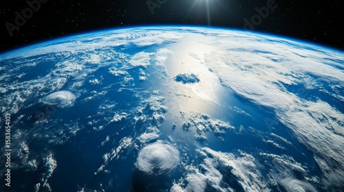 Fototapeta Naklejka Na Ścianę i Meble -  Capturing earth's beauty high-definition satellite image planet earth aerial photography space earth view satellite imagery